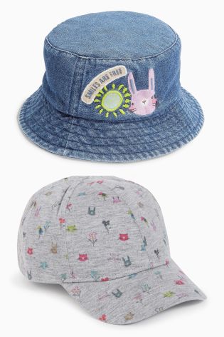 Two Pack Denim Cap And Fisherman Hats (3mths-6yrs)
